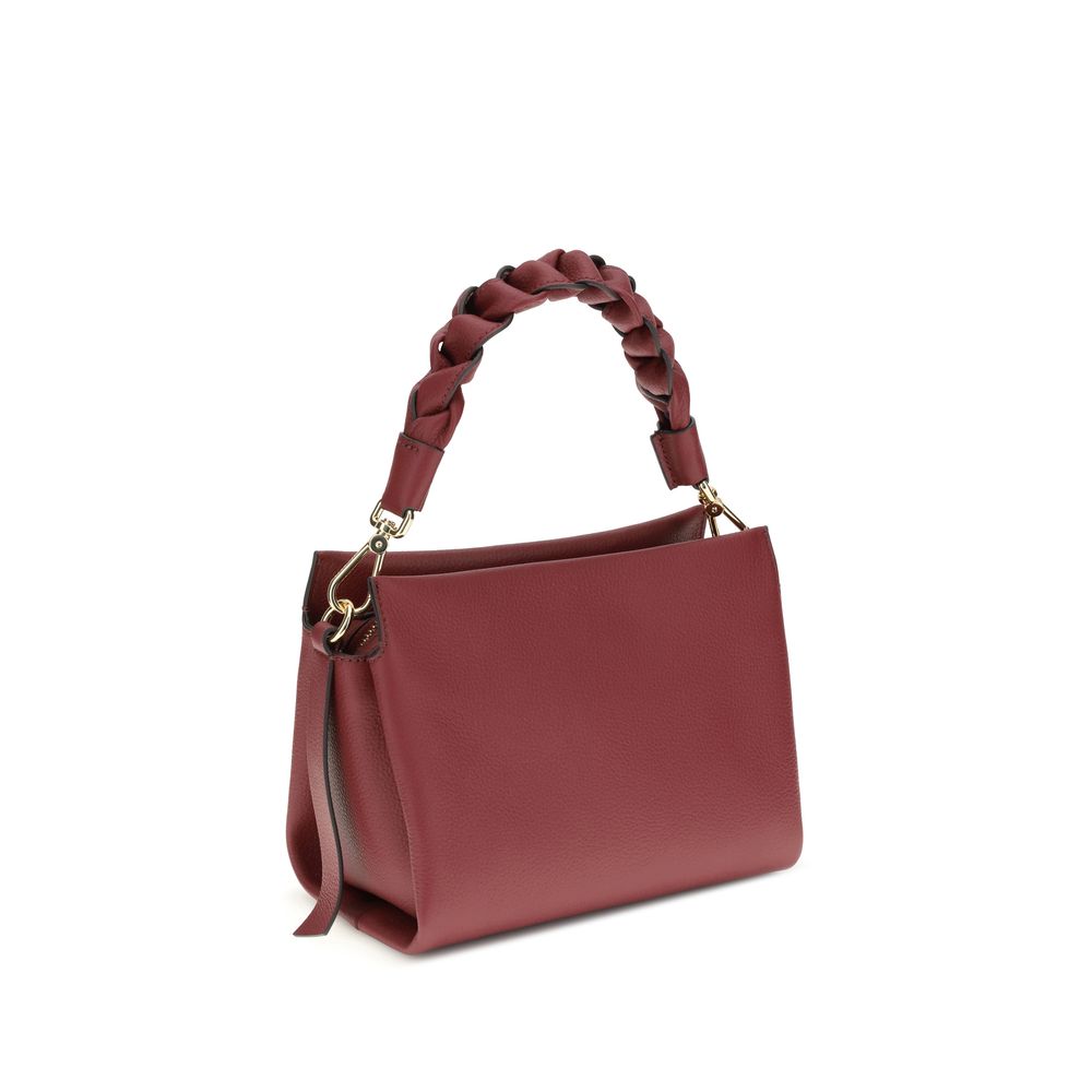 Coccinelle Bordeaux Calf Leather Bos Taurus Shoulder Bag by Coccinelle