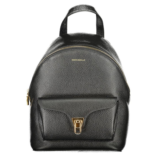 Coccinelle Black Leather Women Backpack by Coccinelle