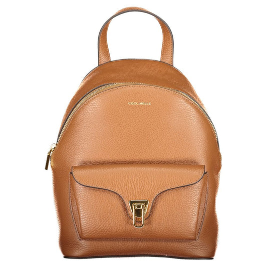 Coccinelle Brown Leather Women Backpack by Coccinelle