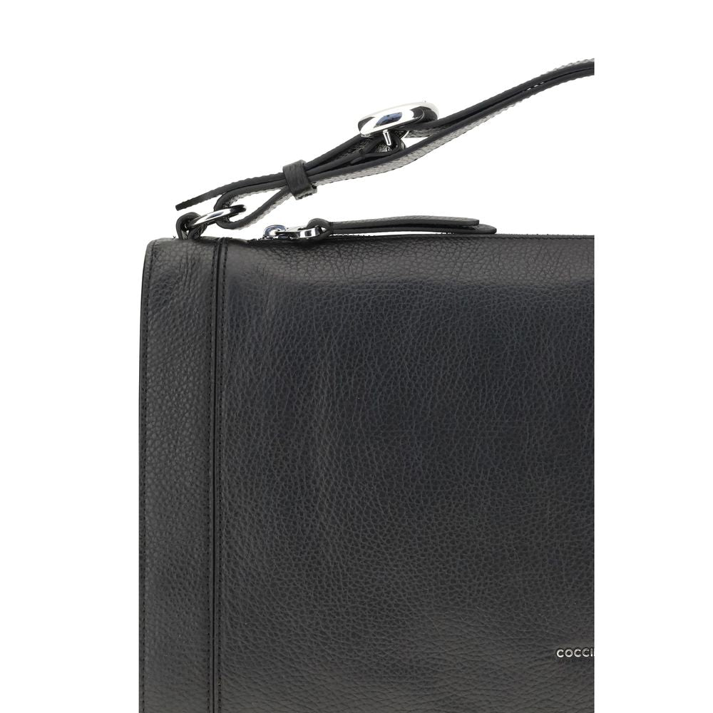 Coccinelle Black Calf Leather Bos Taurus Handbag by Coccinelle