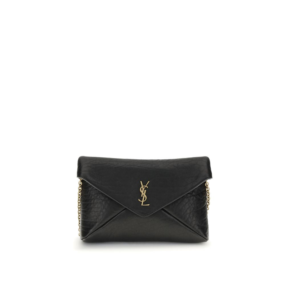 Saint Laurent Cassandre chain Clutch Bag by Saint Laurent