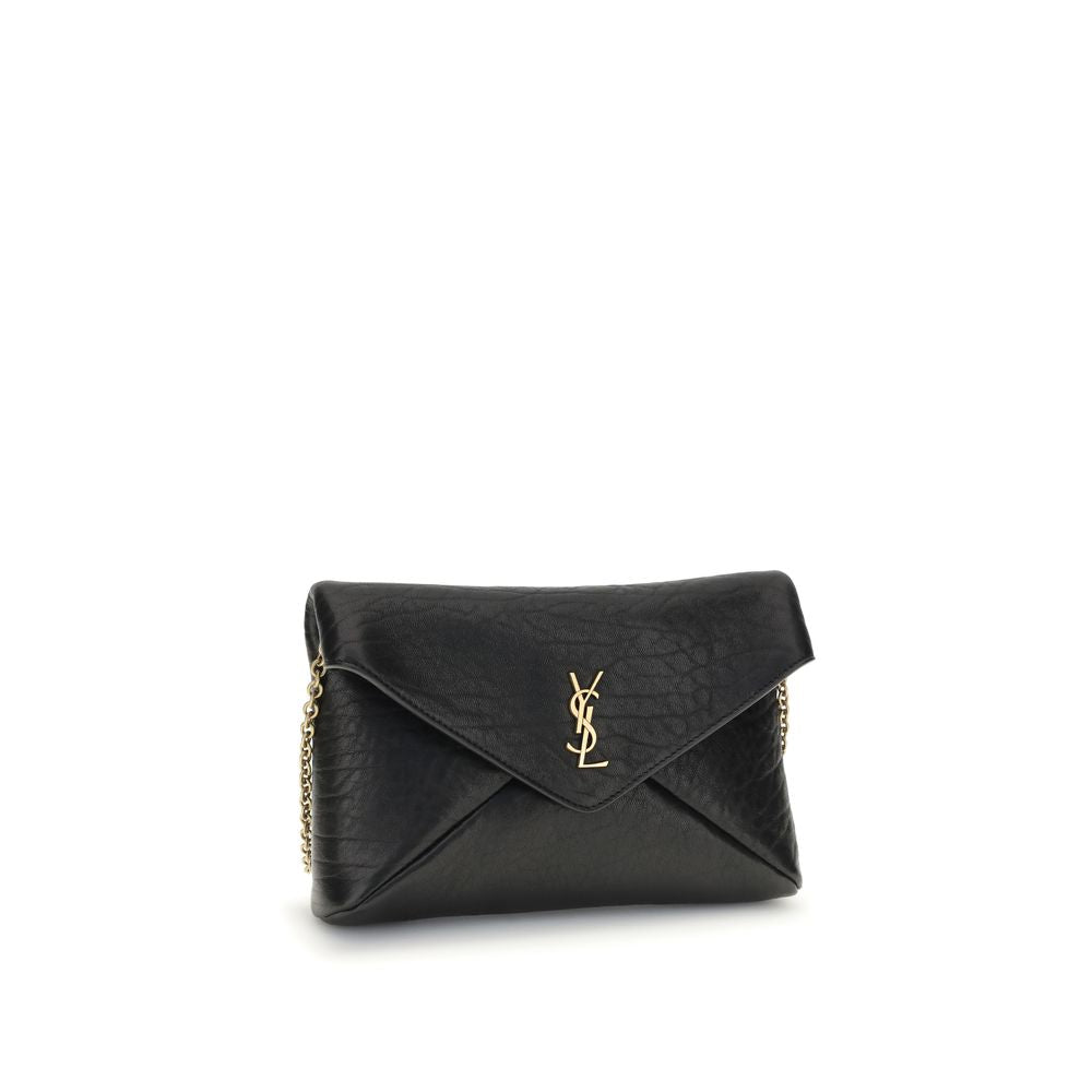 Saint Laurent Cassandre chain Clutch Bag by Saint Laurent