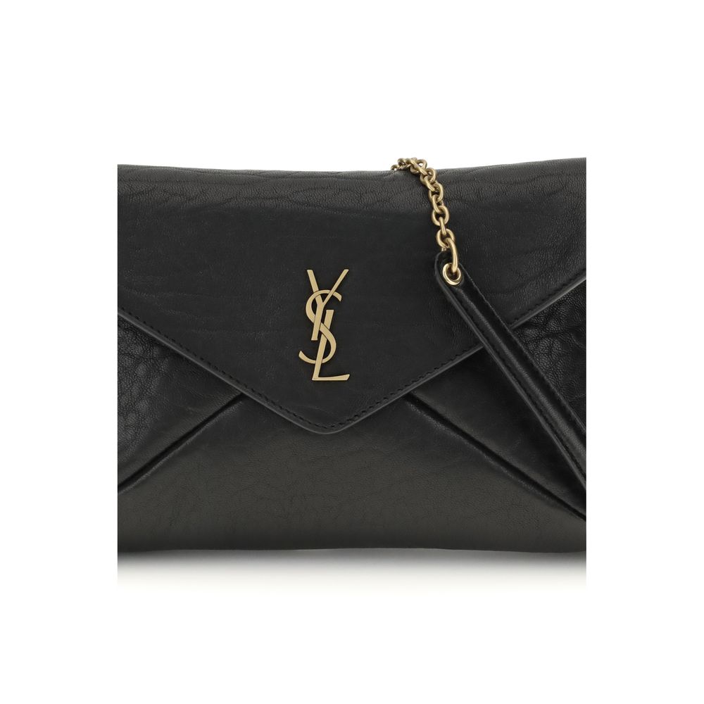 Saint Laurent Cassandre chain Clutch Bag by Saint Laurent
