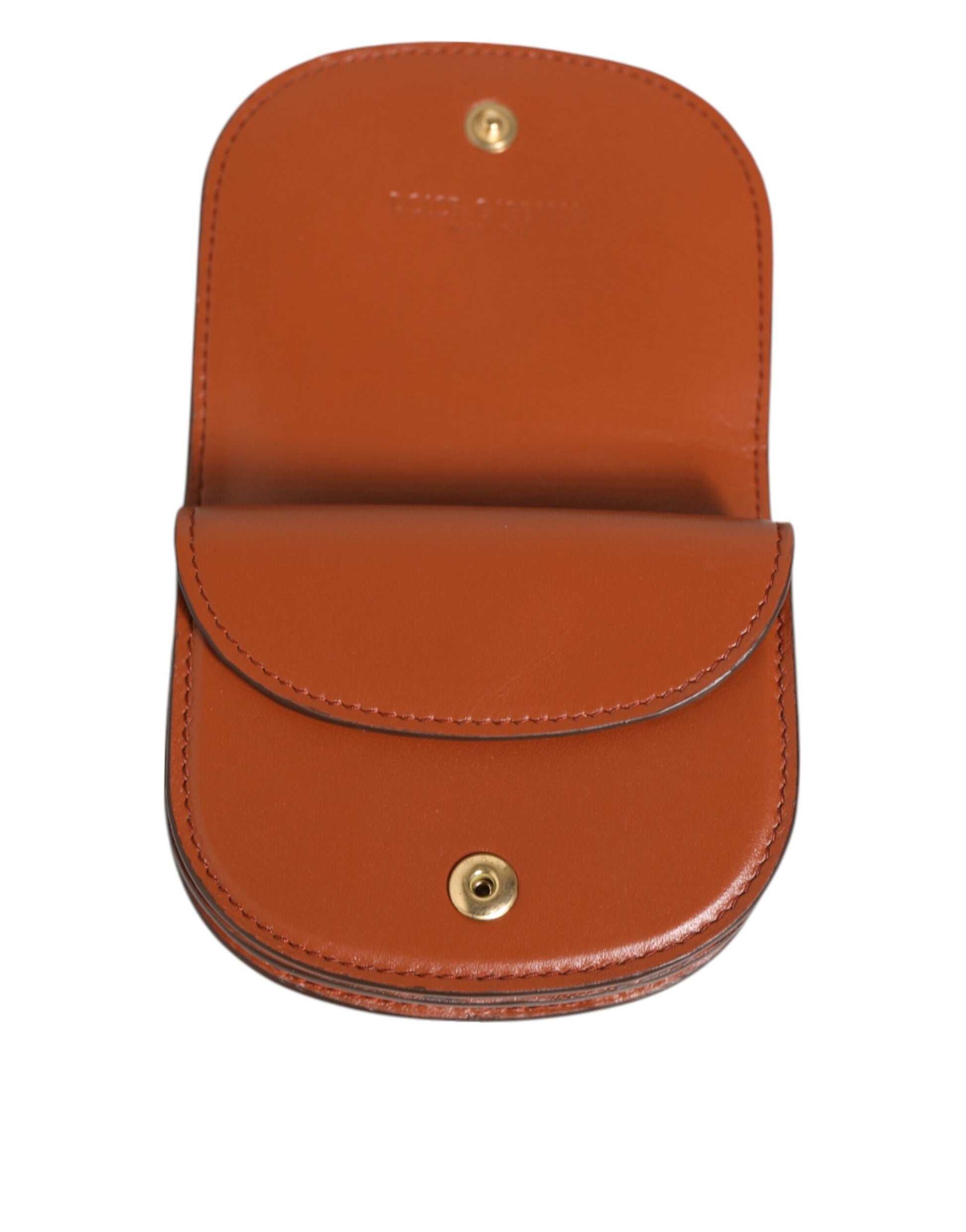 Dolce & Gabbana Brown Leopard Print Calf Leather Small Coin Purse Wallet by Dolce & Gabbana