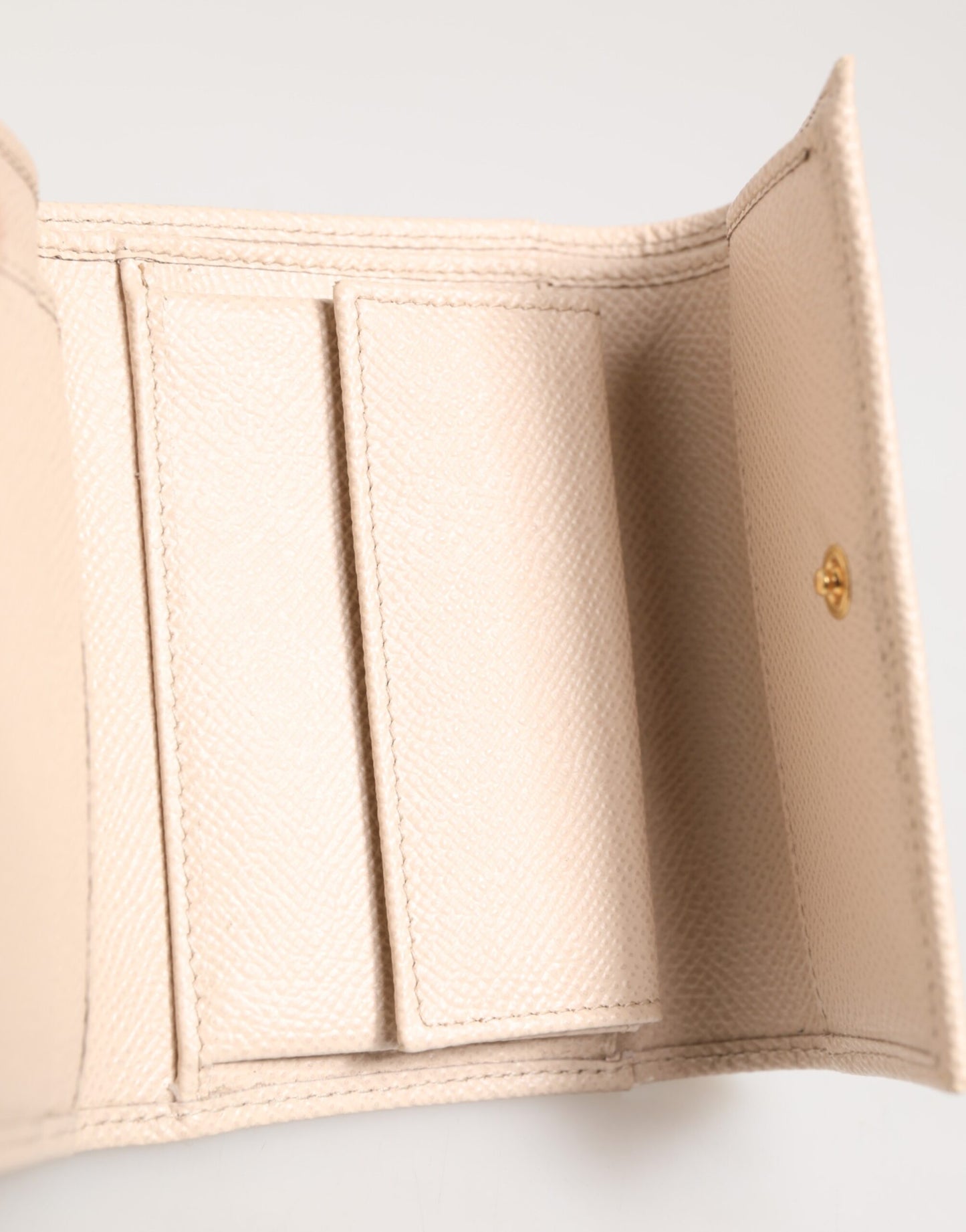 Dolce & Gabbana Light Pink Calf Leather DG Logo French Flap Wallet by Dolce & Gabbana