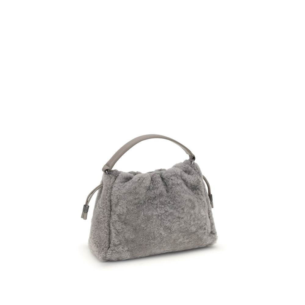 Brunello Cucinelli Fur Mellow Shoulder Bag Elite