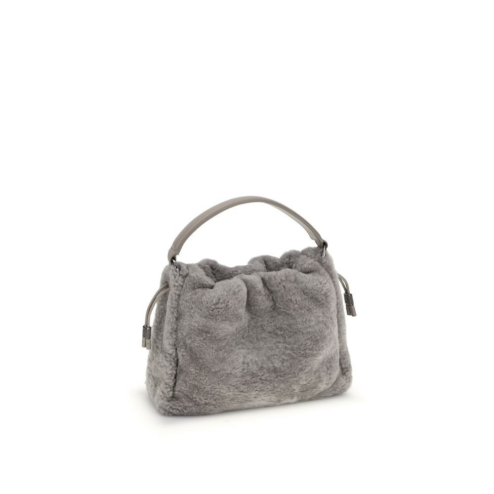 Brunello Cucinelli Fur Mellow Shoulder Bag Elite