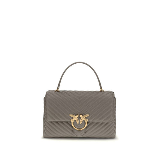 PINKO Gray Calf Leather Bos Taurus Handbag by PINKO