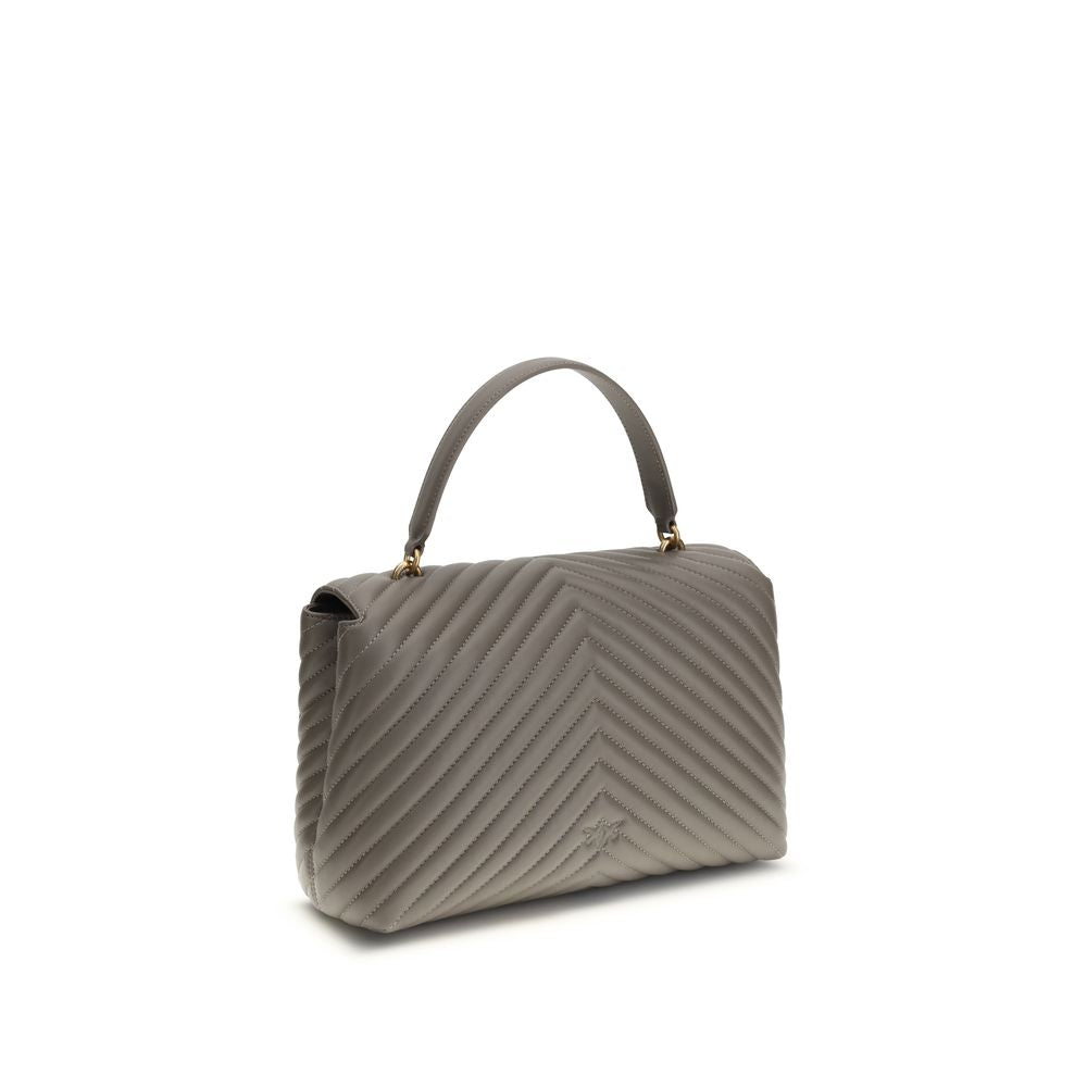 PINKO Gray Calf Leather Bos Taurus Handbag by PINKO