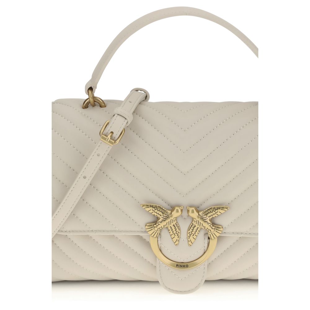 PINKO Cream Calf Leather Bos Taurus Wallet by PINKO