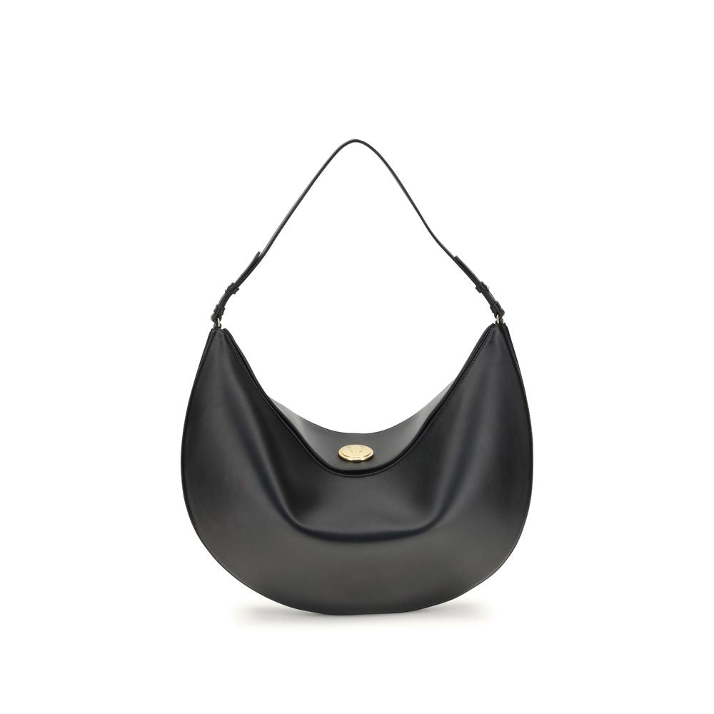 Jacquemus Black Calf Leather Bos Taurus Shoulder Bag by Jacquemus