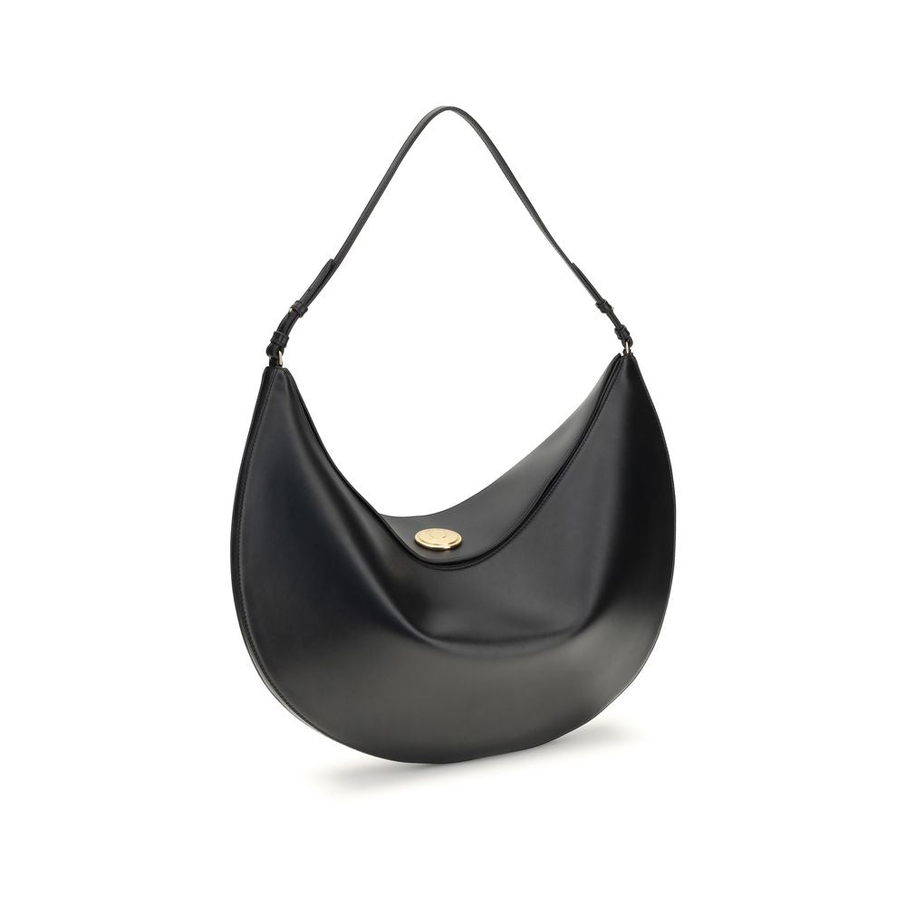 Jacquemus Black Calf Leather Bos Taurus Shoulder Bag by Jacquemus