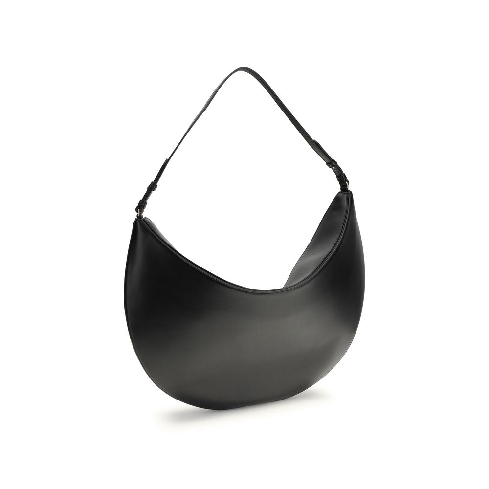 Jacquemus Black Calf Leather Bos Taurus Shoulder Bag by Jacquemus