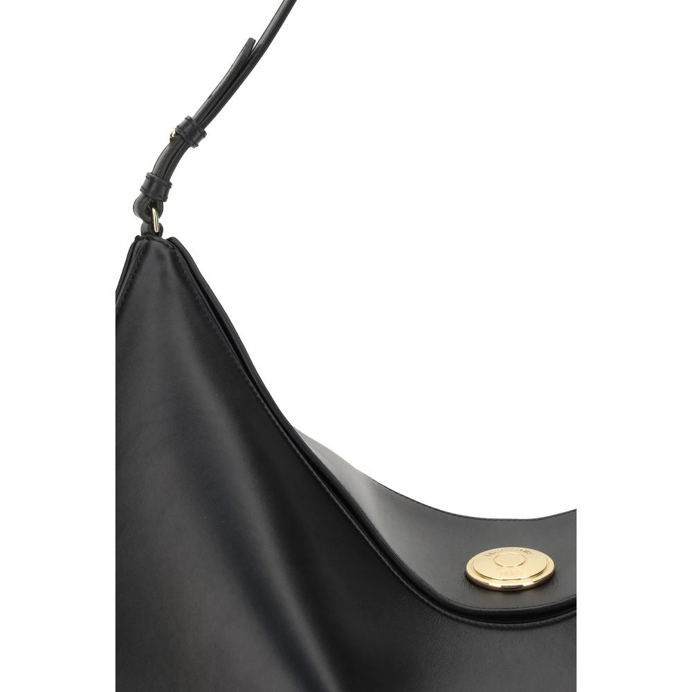 Jacquemus Black Calf Leather Bos Taurus Shoulder Bag by Jacquemus