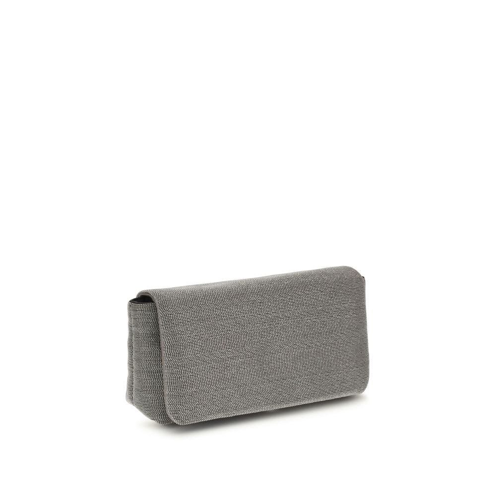 Brunello Cucinelli Leather Precious Shoulder Bag