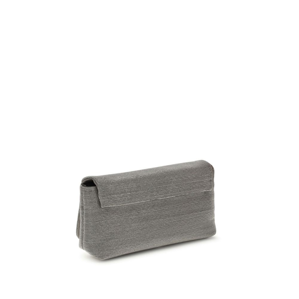 Brunello Cucinelli Leather Precious Shoulder Bag