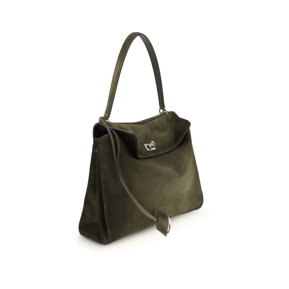 Balenciaga Green Calf Leather Bos Taurus Shoulder Bag by Balenciaga