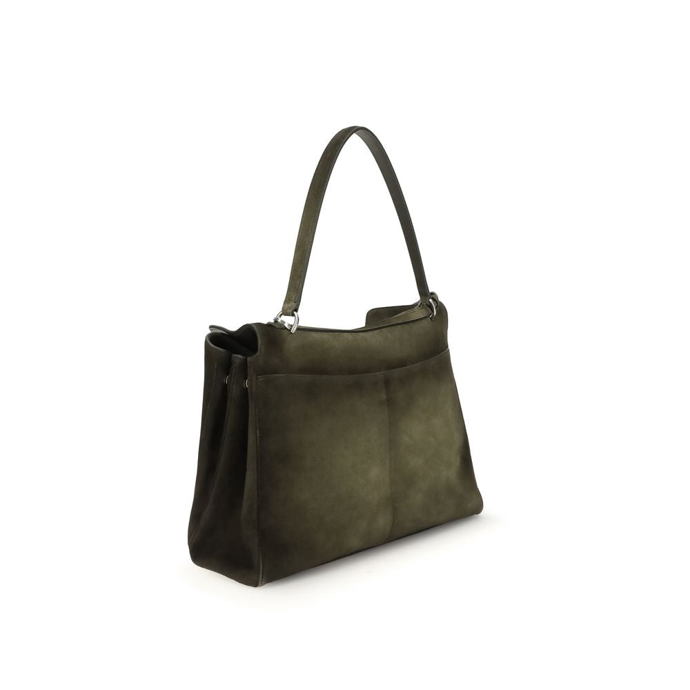 Balenciaga Green Calf Leather Bos Taurus Shoulder Bag by Balenciaga