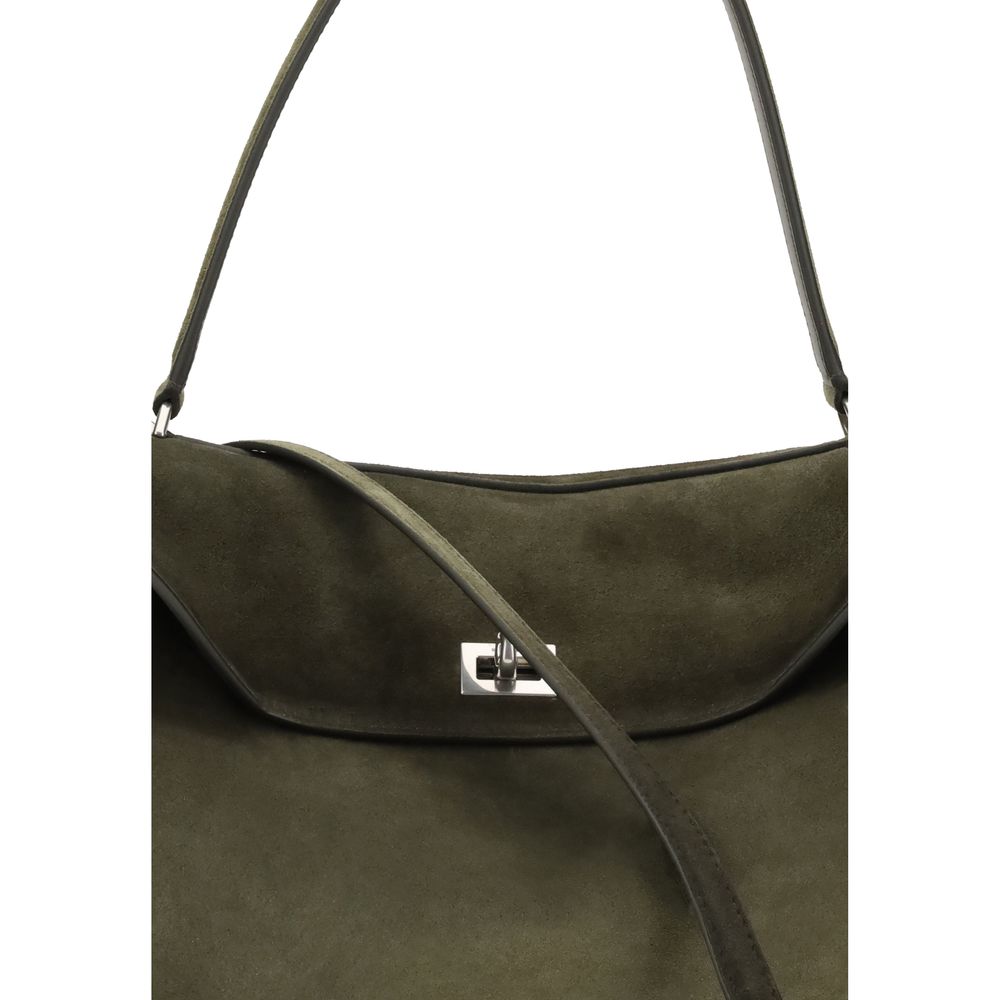 Balenciaga Green Calf Leather Bos Taurus Shoulder Bag by Balenciaga