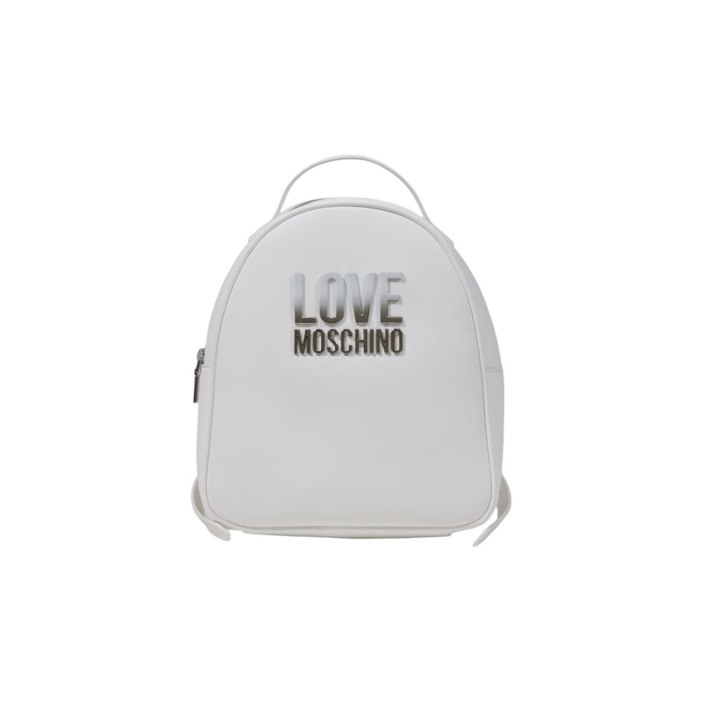 Love Moschino White Polyethylene Backpack by Love Moschino