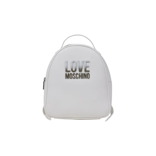 Love Moschino White Polyethylene Backpack by Love Moschino