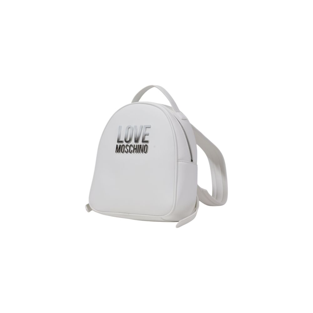 Love Moschino White Polyethylene Backpack by Love Moschino
