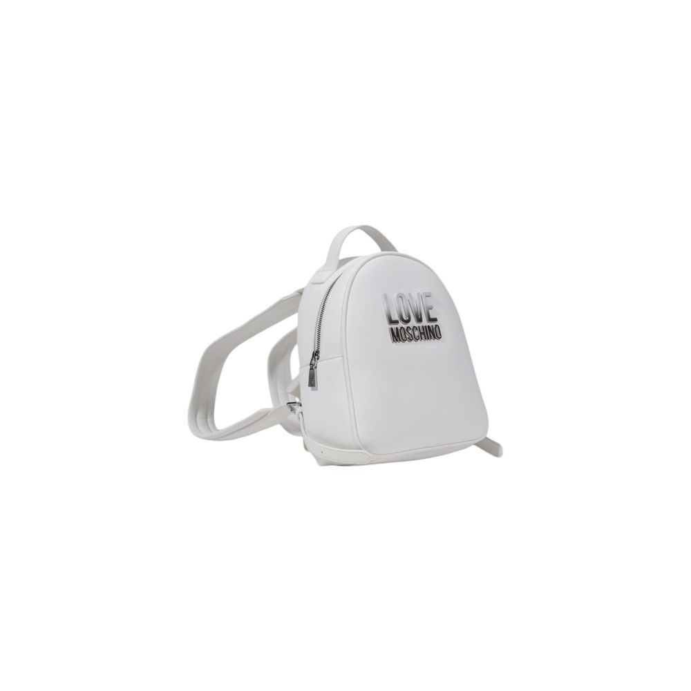 Love Moschino White Polyethylene Backpack by Love Moschino