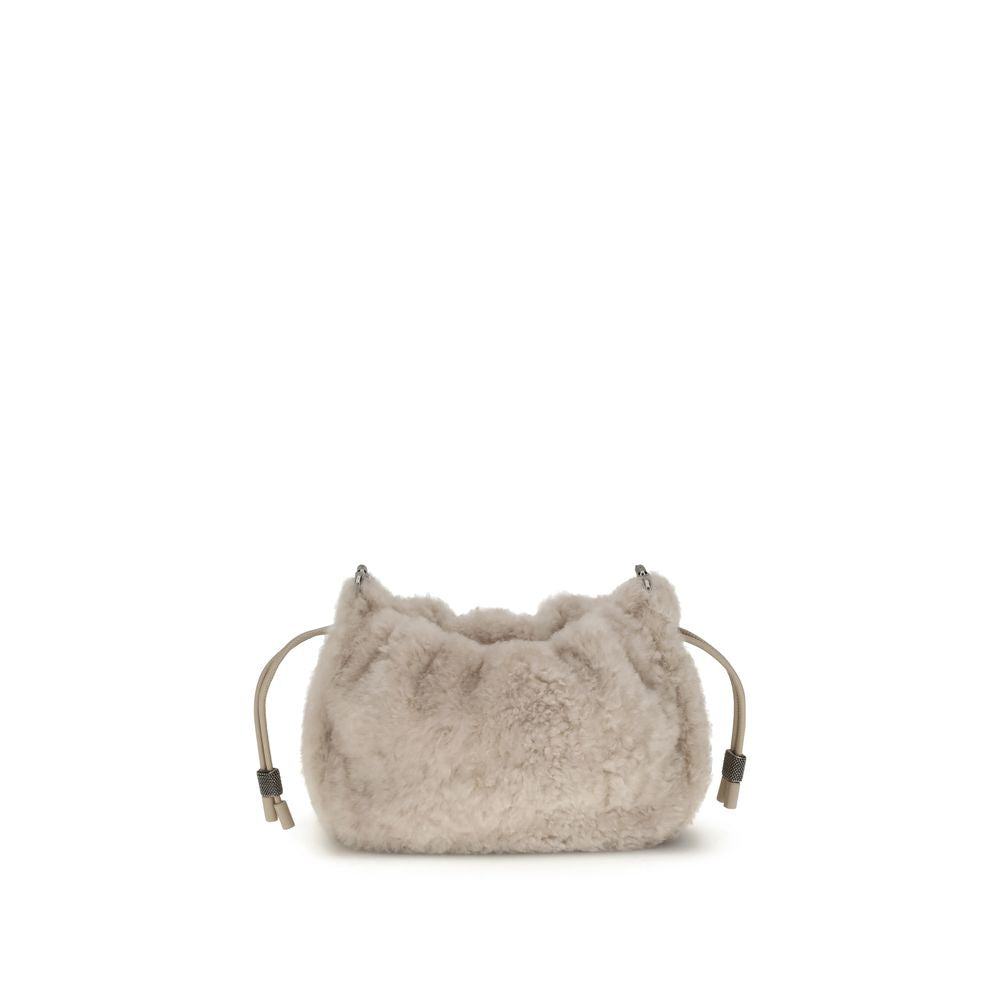 Brunello Cucinelli Shearling Elite Bag