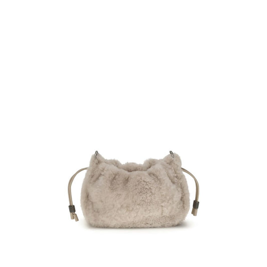 Brunello Cucinelli Shearling Elite Bag