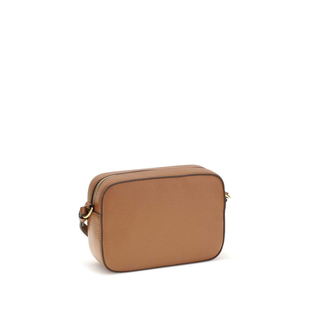 Coccinelle Brown Calf Leather Bos Taurus Shoulder Bag by Coccinelle