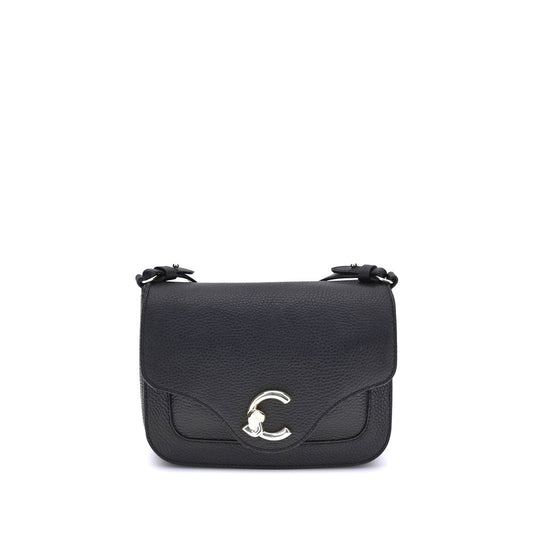 Coccinelle Black Calf Leather Bos Taurus Shoulder Bag by Coccinelle