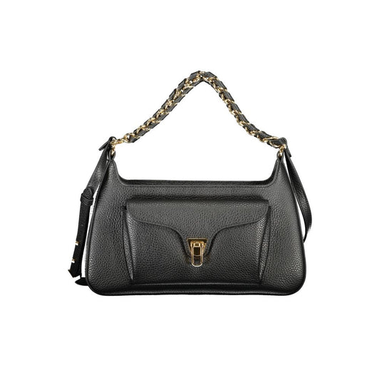 Coccinelle Black Leather Handbag by Coccinelle