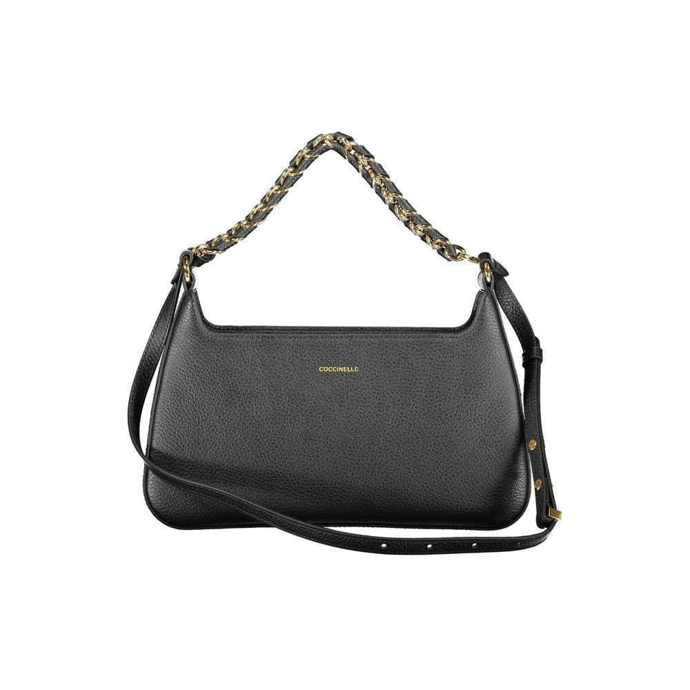 Coccinelle Black Leather Handbag by Coccinelle