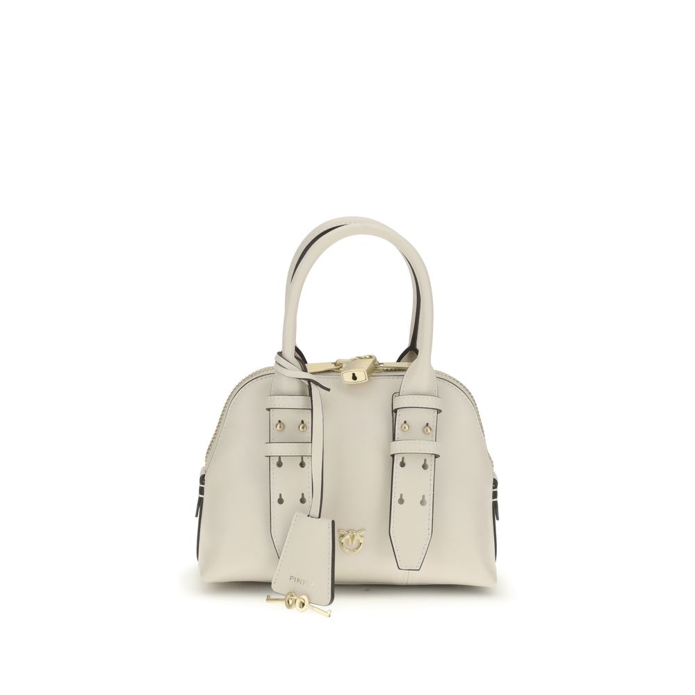 PINKO White Calf Leather Bos Taurus Handbag by PINKO