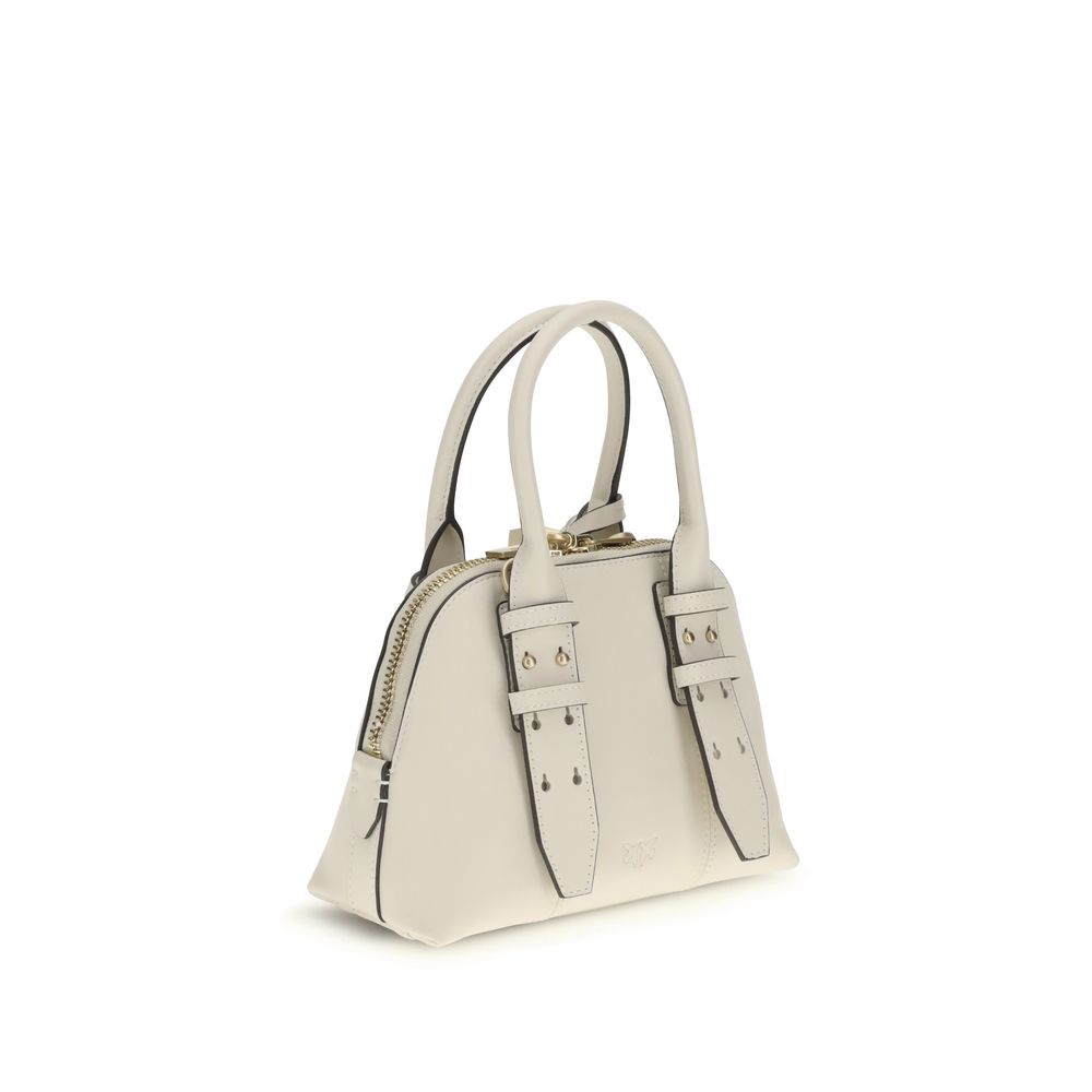 PINKO White Calf Leather Bos Taurus Handbag by PINKO