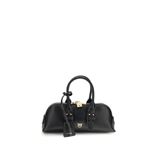 PINKO Black Calf Leather Bos Taurus Handbag by PINKO