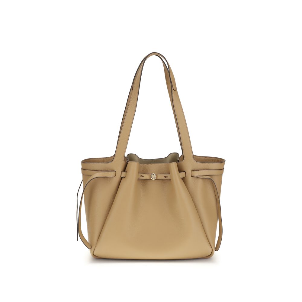 Tory Burch Beige Leather Handbag by Tory Burch