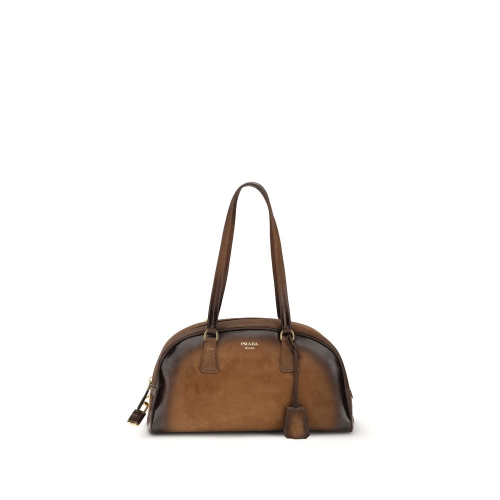 Prada Multicolor Calf Leather Bos Taurus Handbag by Prada