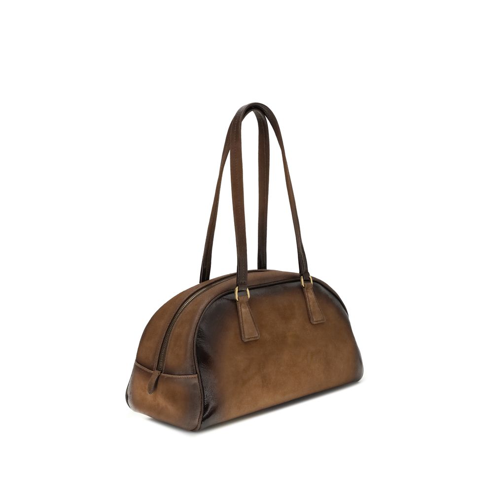 Prada Multicolor Calf Leather Bos Taurus Handbag by Prada