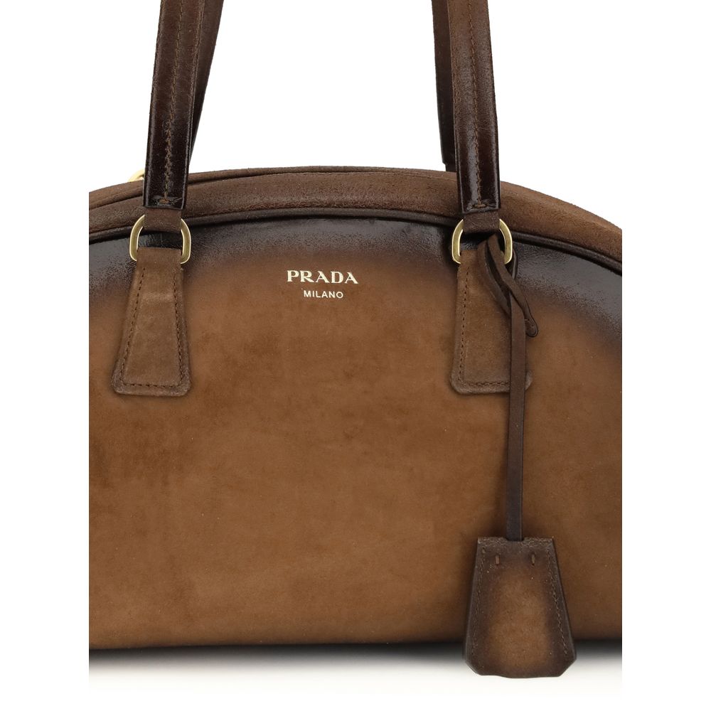 Prada Multicolor Calf Leather Bos Taurus Handbag by Prada