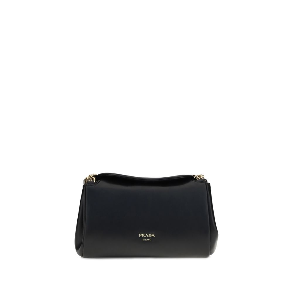 Prada Black Lamb Ovis Aries Aries Shoulder Bag by Prada