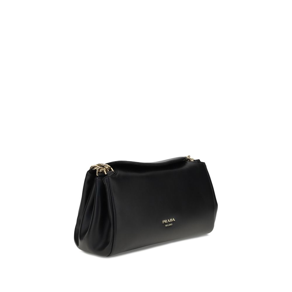 Prada Black Lamb Ovis Aries Aries Shoulder Bag by Prada