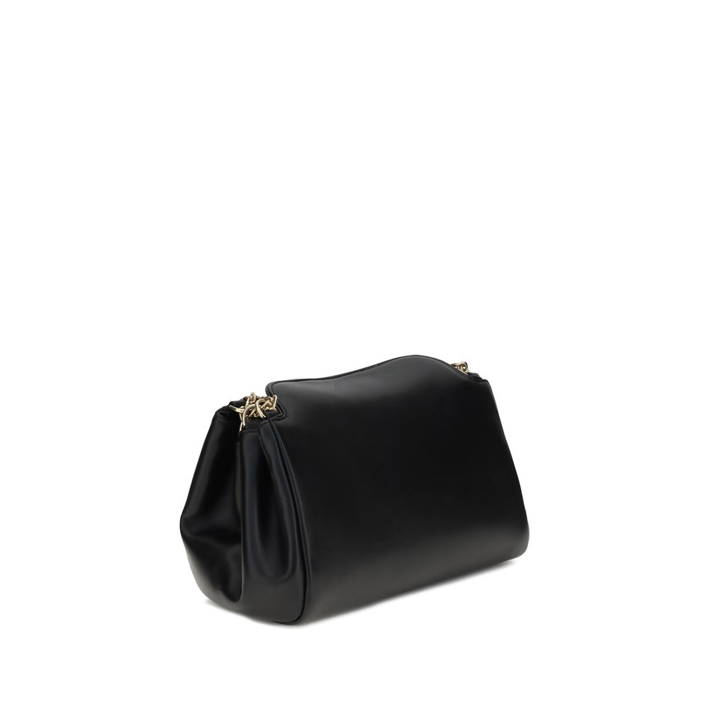Prada Black Lamb Ovis Aries Aries Shoulder Bag by Prada