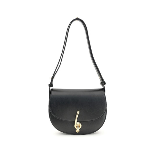 Burberry Black Calf Leather Bos Taurus Shoulder Bag by Burberry