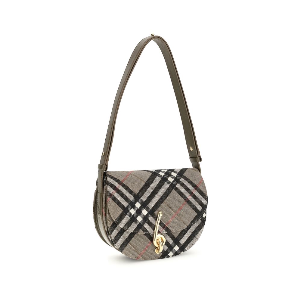 Burberry Gray Fabric Shoulder Bag by Burberry
