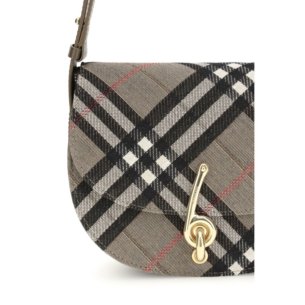 Burberry Gray Fabric Shoulder Bag by Burberry