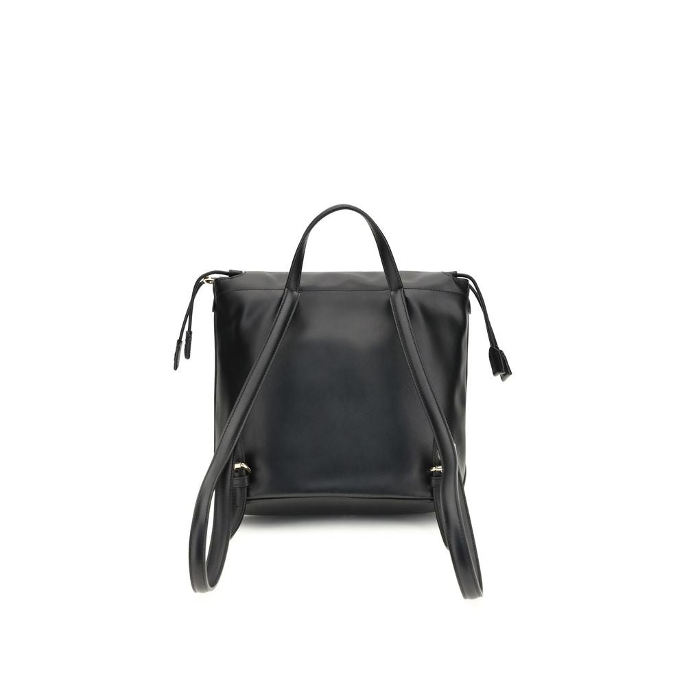 Fendi Black Calf Leather Bos Taurus Backpack by Fendi