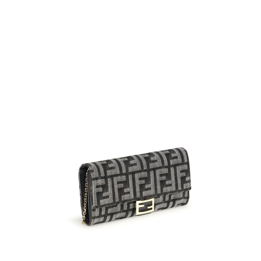 Fendi Blue Cotton Wallet by Fendi