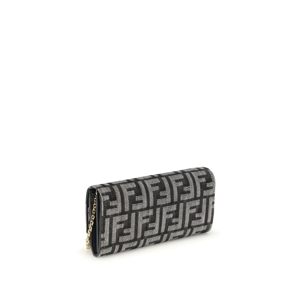Fendi Blue Cotton Wallet by Fendi