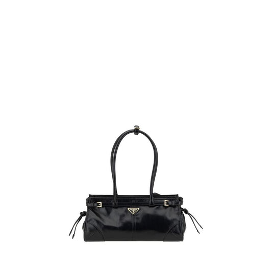 Prada Black Calf Leather Bos Taurus Shoulder Bag by Prada